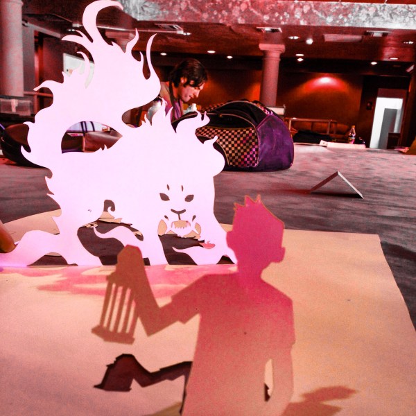 Put die cutting skills to the test! Using strictly paper scissors, lights and shadows to create an interesting visual effect.